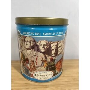 Trails End Popcorn 10th Anniversary Mount Rushmore Tin Limited Edition 1990 VTG
